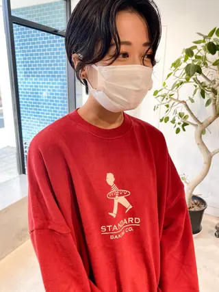 ショート カラー パーマ ヘアアレンジ メンズ キッズ ネイル マツエク・マツパ パーマスタイル🔅 sayacaのヘアスタイル