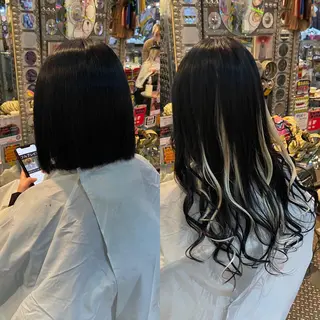 ショート ヘアアレンジ haco+所属・🌈派手髪エクステ ブレイズ🌈ひろとのヘアスタイル