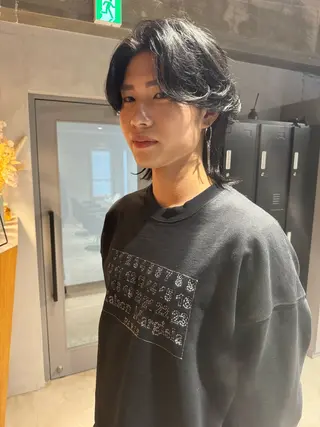 ミディアム カラー パーマ ヘアアレンジ メンズ メンズ特化 しゅうへいのヘアスタイル