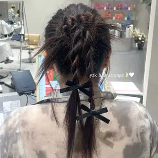 ロング ヘアアレンジ バレイヤージュ/ヘア アレンジ/shionのヘアスタイル