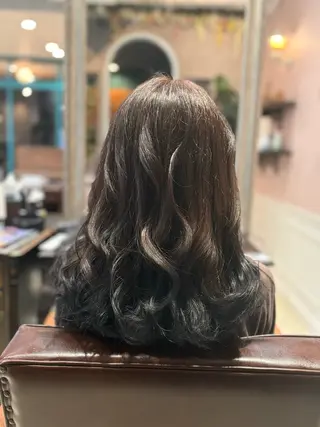 カラー 🌱なゆみ🌱透明感 /ナチュラル/高宮のヘアスタイル