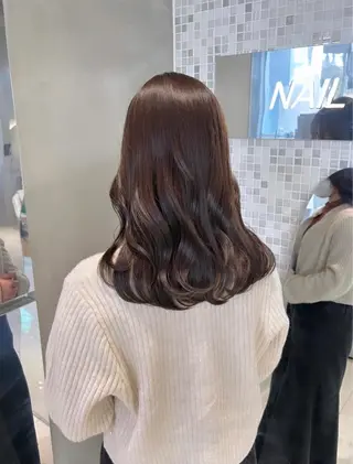 セミロング くすみカラー🏹🤎 Tsukinaのヘアスタイル