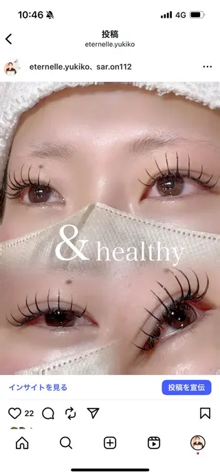 マツエク・マツパ eternelle yukikoのマツエク・マツパデザイン