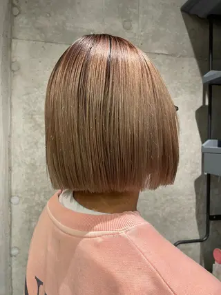 ミディアム ボブカット/艶カラー /Harukaのヘアスタイル
