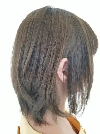 ミディアム カラー 髪質改善/ハイライト 小林秀樹のヘアスタイル