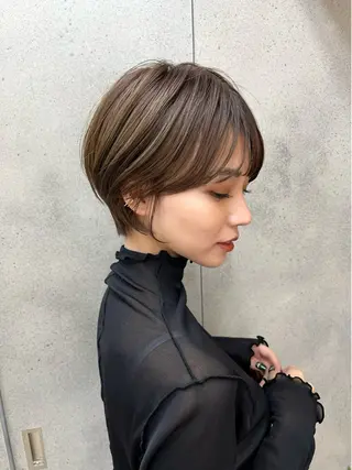 ショート ハイトーンカラー/ さらさのヘアスタイル