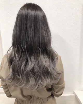 セミロング カラー ヘアアレンジ GiseL天神カラー 髪質改善/ブリーチのヘアスタイル