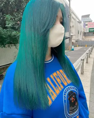 ロング カラー Chérie所属・Chérie 渋谷/カラーサロンのヘアスタイル