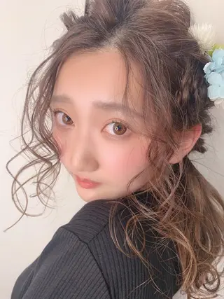 セミロング ヘアアレンジ 櫛部洸貴/ メンズ、ヘットスパのヘアスタイル