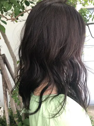 ロング 本山　くせ毛のカット 尾島光季のヘアスタイル
