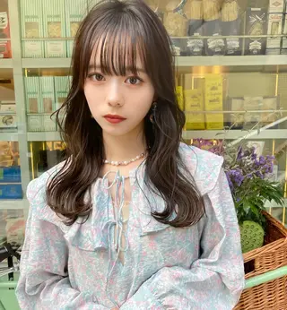 ミディアム カラー ヘアアレンジ 韓国/髪質改善💘 櫻井かれんのヘアスタイル