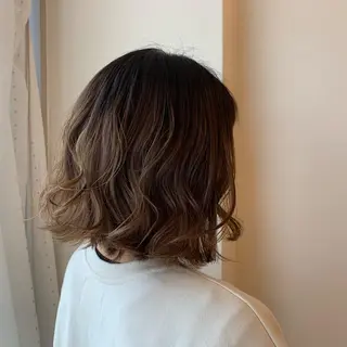 ショート カラー ボブウルフ／ボブ Satsuki【名駅のヘアスタイル