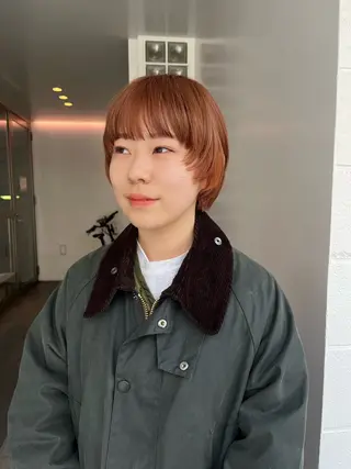 ショート パーマ ボブパーマ/パーマ ウルフパーマのヘアスタイル