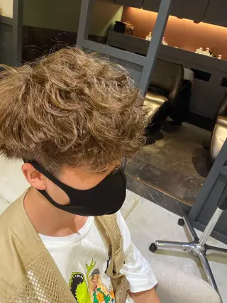 ショート パーマ メンズ CIEL天六店 三上春のヘアスタイル