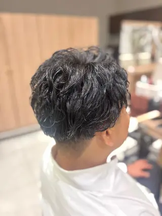 ショート パーマ 🐈‍⬛SARA🎀 メンズ縮毛矯正のヘアスタイル