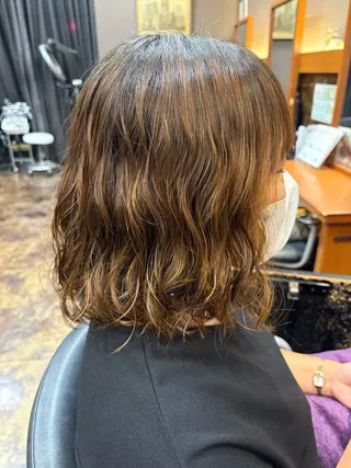 パーマ 落合 ちりのヘアスタイル