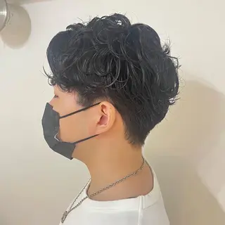 ショート パーマ メンズ 🤍中野 レオ🤍のヘアスタイル