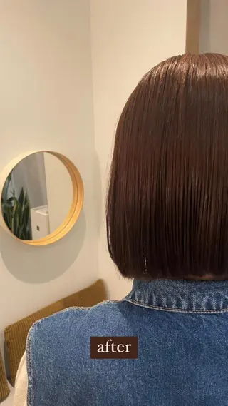 ミディアム ボブ/艶カラー 鎌倉/MIHO🌼のヘアスタイル