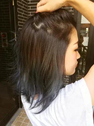 ミディアム カラー 美容歴18年以上🌈 山口のヘアスタイル