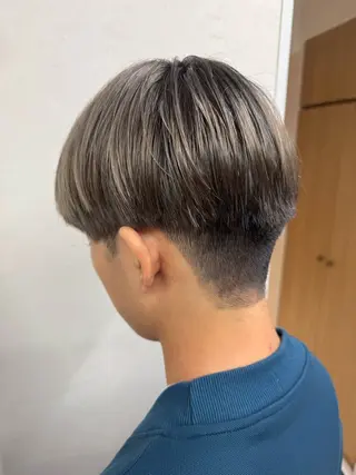 ショート カラー メンズ パーマ/ハイトーン /吉田眞のヘアスタイル