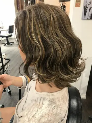 ミディアム 家田 竜のヘアスタイル