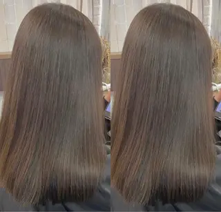 セミロング カラー パーマ ヘアアレンジ メンズ キッズ ネイル マツエク・マツパ アイブロウ 韓国風レイヤーカット グレージュ/大希のヘアスタイル