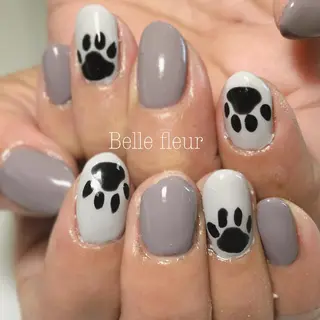 ミディアム ネイル Belle fleurのネイルデザイン