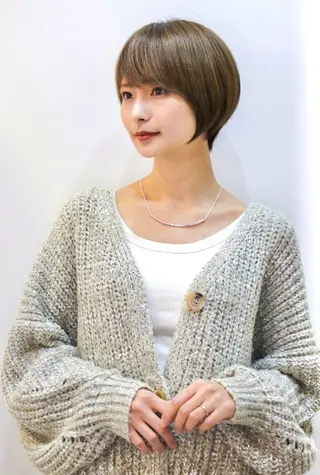 ショート emiwo石川町所属・増田 耀のヘアスタイル
