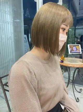 ショート カラー 韓国ヘア/髪質改善 /艶カラー/sahoのヘアスタイル