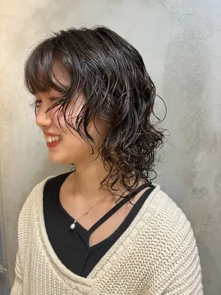 パーマ elima 調布所属・ちせ/ 透明感カラー /調布˚ 🦢₊✧のヘアスタイル