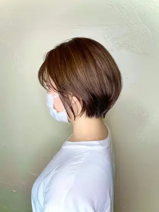 ショート カラー OPShair　ANELLO所属・ショート/ボブ/ メンズ/縮毛矯正のヘアスタイル