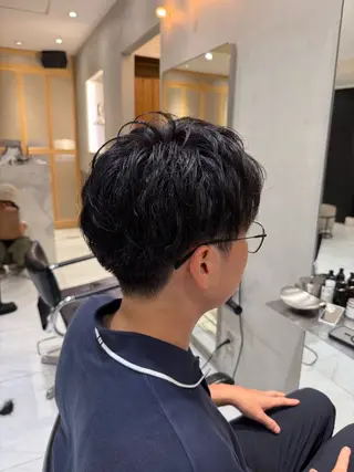 ショート メンズ 艶カラー/縮毛矯正 🫧terukaのヘアスタイル