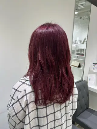 セミロング カラー 【暖色カラー特化】 中山由梨のヘアスタイル