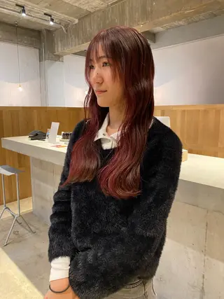ロング カラー レイヤーカット/ ダブルカラー/櫻井のヘアスタイル