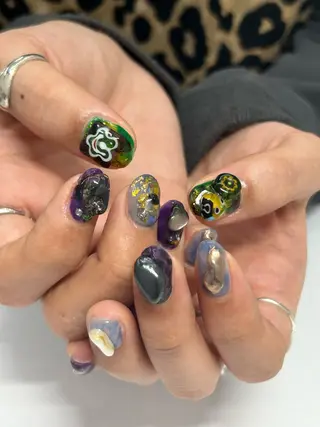 ネイル プライベートネイルサロンone nail所属・one nail 【カラフル/個性派】のネイルデザイン
