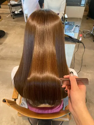 ロング 透明感カラー 天羅のヘアスタイル