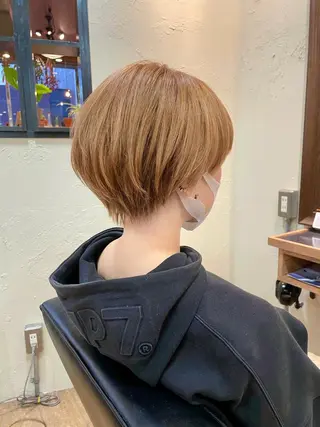 ショート カラー OPShair　ANELLO所属・ショート/ボブ/ メンズ/縮毛矯正のヘアスタイル
