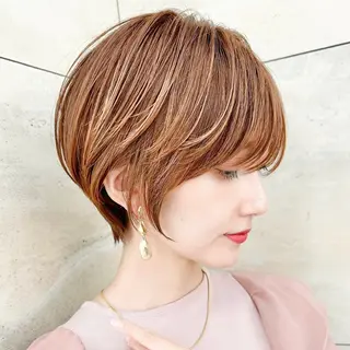 ショート カラー 韓国ヘア🇰🇷 レイヤー/芝春樹のヘアスタイル