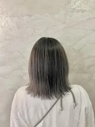 ミディアム カラー FUJINO RYOのヘアスタイル
