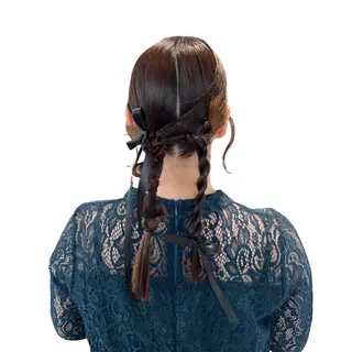 セミロング SALOWIN： KASUMIのヘアスタイル