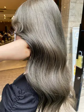 セミロング カラー ヘアアレンジ アンククロス渋谷【ANKH CROSS】所属・韓国ヘア┊︎レイヤー ┊︎haruka🌙のヘアスタイル