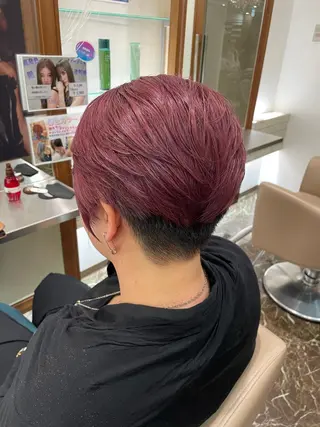 ショート カラー 神田 淳美のヘアスタイル