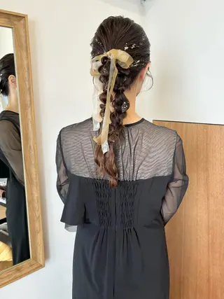 ロング ヘアアレンジ 武田美空🐇 ヘアアレンジ/カラーのヘアスタイル