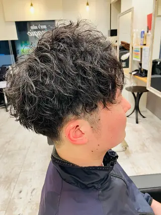 パーマ メンズ メンズ特化/パーマ/ フェードWATARUのヘアスタイル