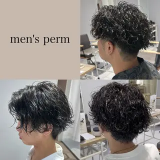 パーマ メンズ レイヤーカット🐺 ヒナ🩶のヘアスタイル