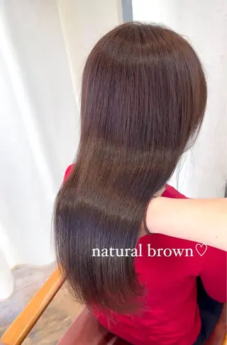 ロング カラー 🌈艶髪縮毛矯正🌈 岡野美典のヘアスタイル