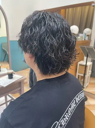 パーマ メンズ 🫧学生人気NO1. としき/立川のヘアスタイル