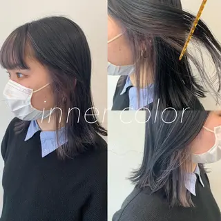 ミディアム カラー レイヤーカット/艶髪 ✨💭KIRARIのヘアスタイル