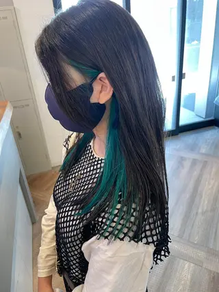 ロング カラー 福永速人 /メンズパーマのヘアスタイル