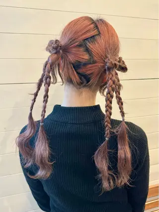 ロング ヘアアレンジ 似合わせカラー 🪞🎀✨️hinaのヘアスタイル